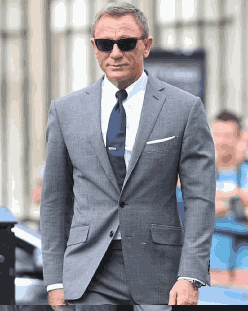 No Time To Die James Bond Lifestyle Grey Check Suit