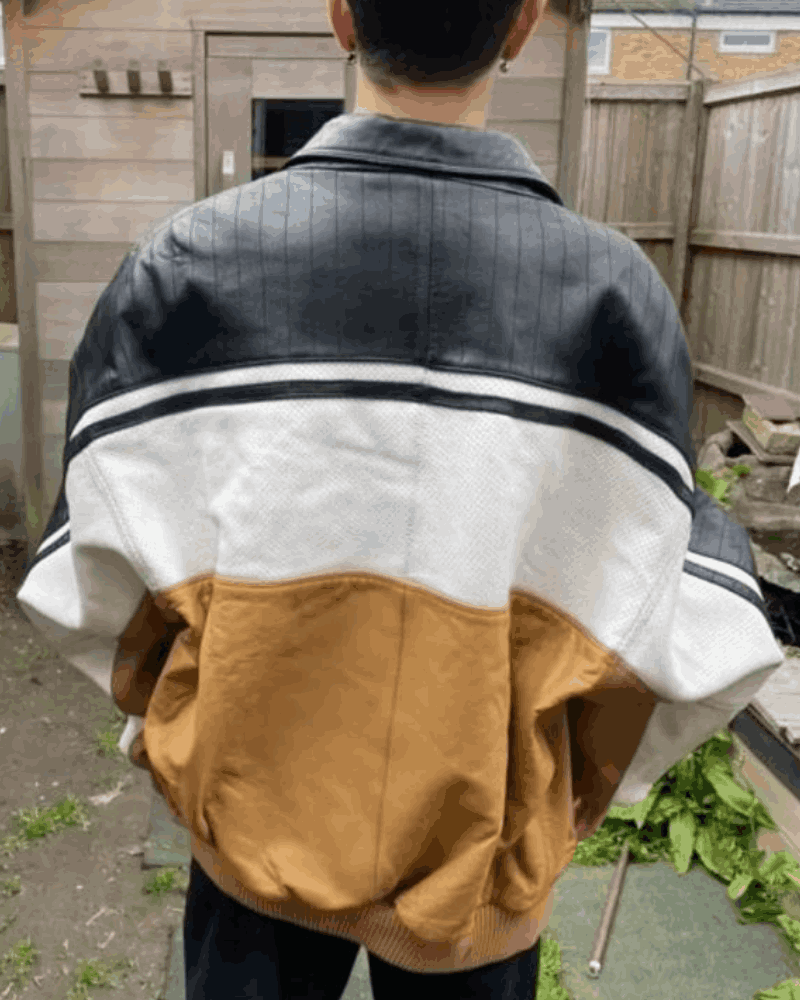 Pelle Pelle ColorBlocked Leather Jacket