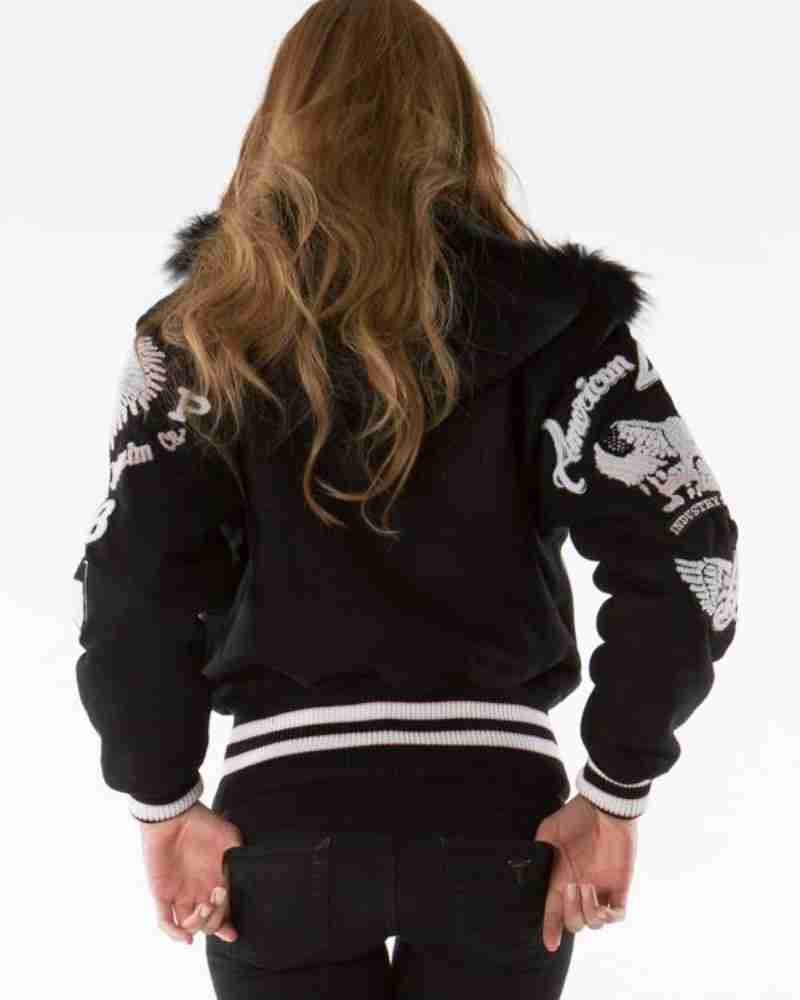 Pelle Pelle Women American Legend Black Hooded Jacket