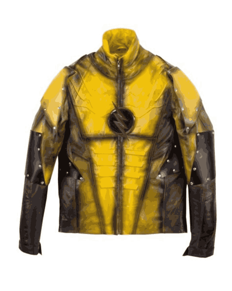Dr. Harrison Wells Yellow Leather Reverse Flash Jacket