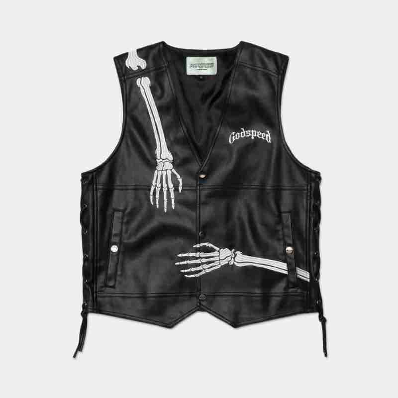 Rod Godspeed Black Leather Vest