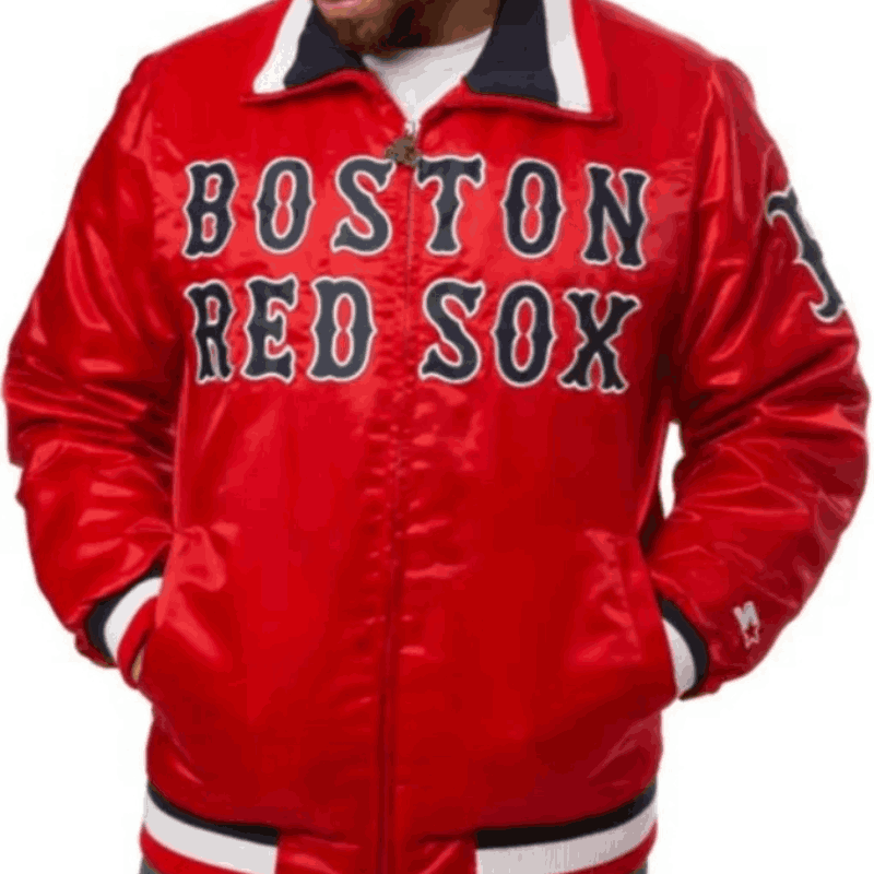 Boston Red Sox Letterman Satin Jacket