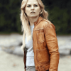 Emma Swan Once Upon a Time Tan Brown Leather Jacket