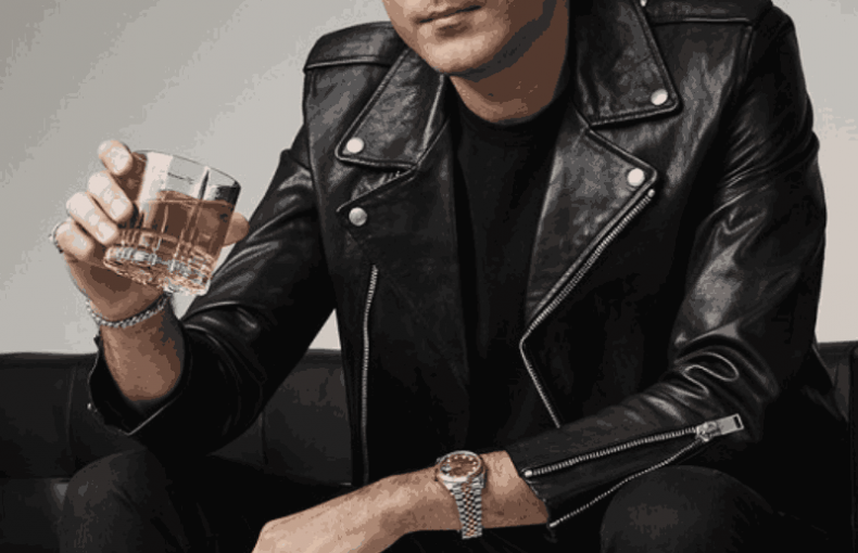 American Rapper G-Eazy Black Biker Leather Jacket