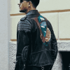 G-Eazy Milan Valentino Undercover Black Leather Jacket