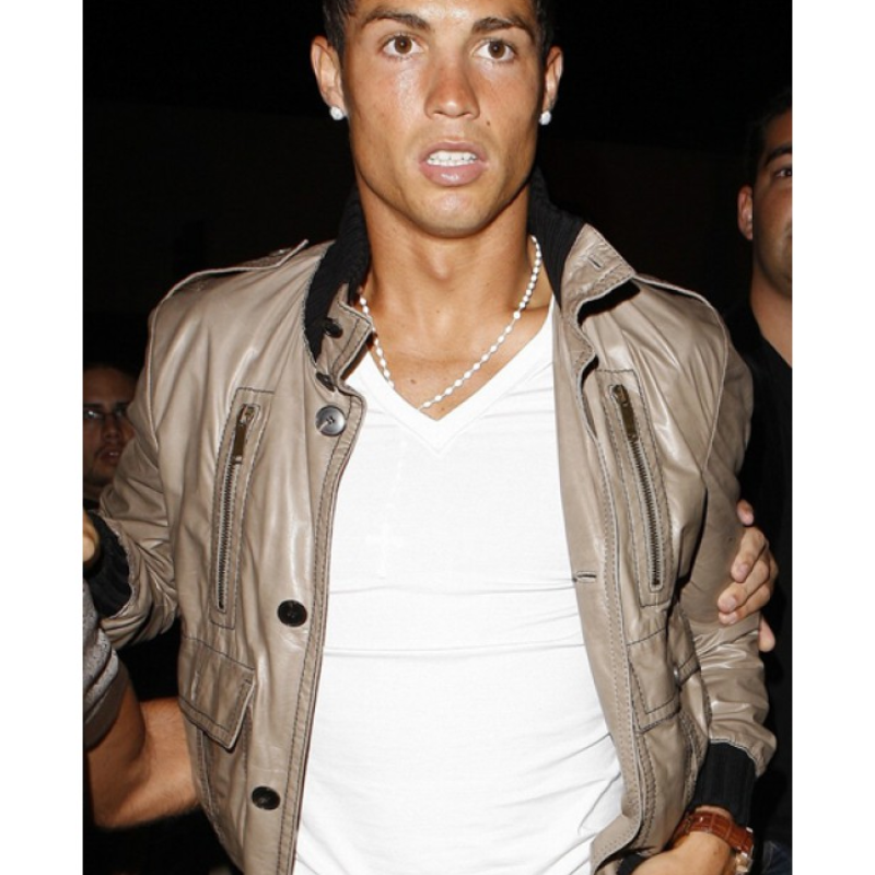 Has Legs of Steel Cristiano Ronaldo Leather Jacket
