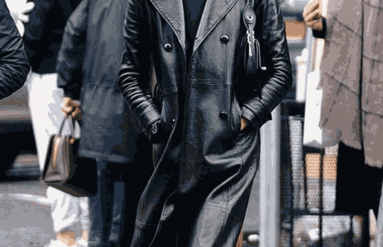 Kaia Gerber The Matrix Leather Coat