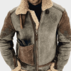 Retro Mens Winter Vintage Brown Leather Jacket