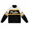 MLB Pittsburgh Pirates Tricolor Satin Buttoned Jacket