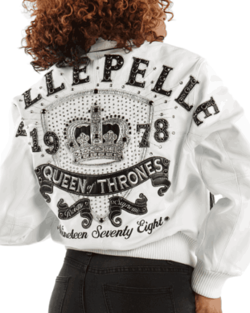 Pelle Pelle Queen of Thrones White and Black Jacket