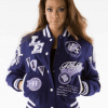 Pelle Pelle Women American Legend Purple Varsity Jacket