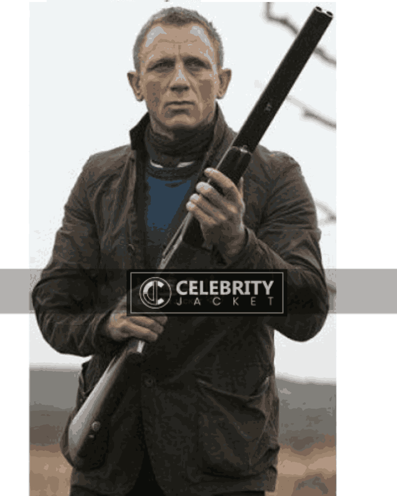 Skyfall Movie Daniel Craig Barbour Leather Jacket