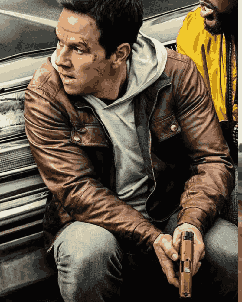 Spenser Confidential Mark Wahlberg Spenser Brown Leather Jacket