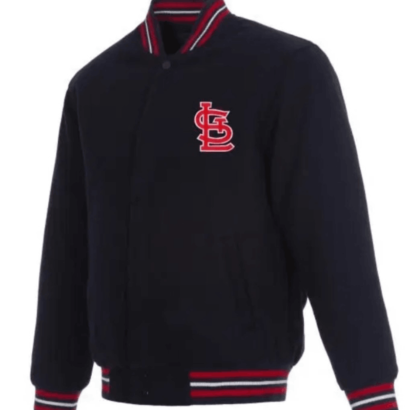 St. Louis Cardinals Bomber Black Jacket