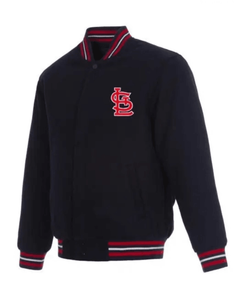 St. Louis Cardinals Bomber Black Jacket