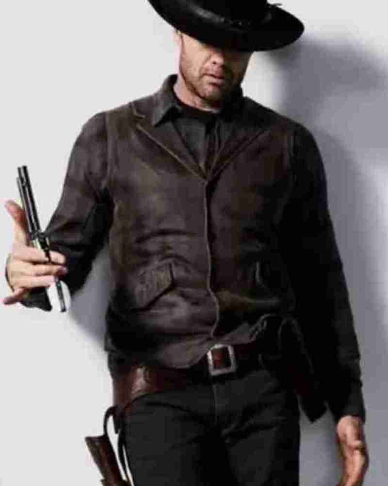 John Dorie Tv Series Fear The Walking Dead Garret Dillahunt Brown Leather Vest