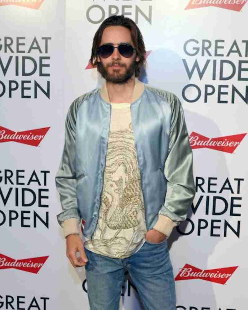 Jared Leto Souvenir Blue Silk Jacket