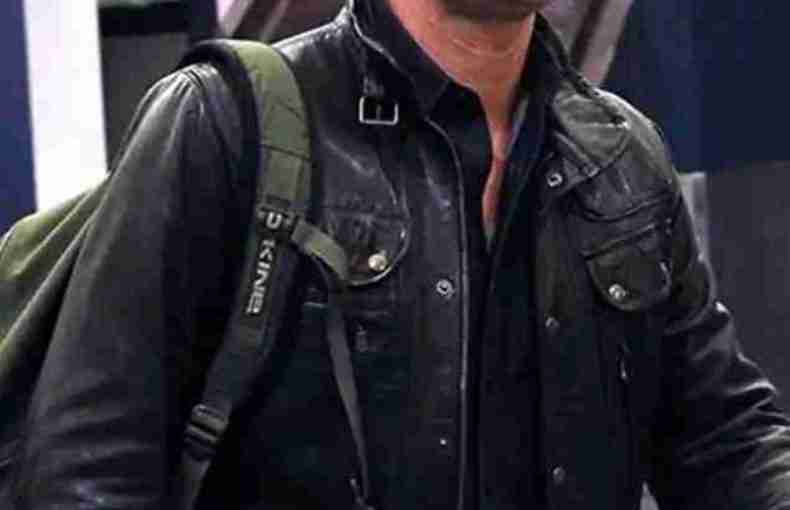 Jensen Ackles Leather Buttoned Jacket