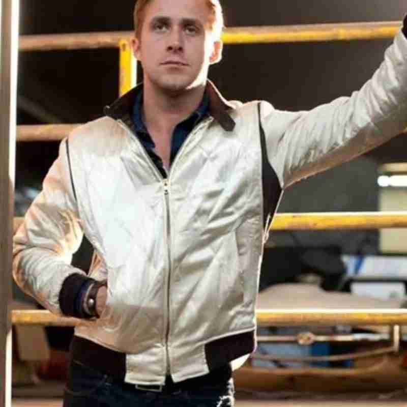 Ryan Gosling Silver Bomber Jacket