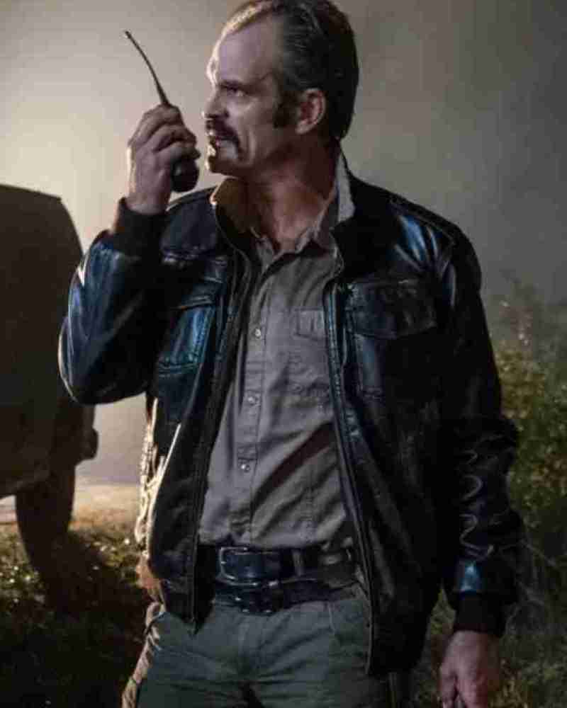 The Walking Dead Simon Black Leather Jacket
