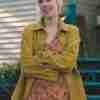 Adopting Audrey 2022 Jena Malone Yellow Wool Jacket