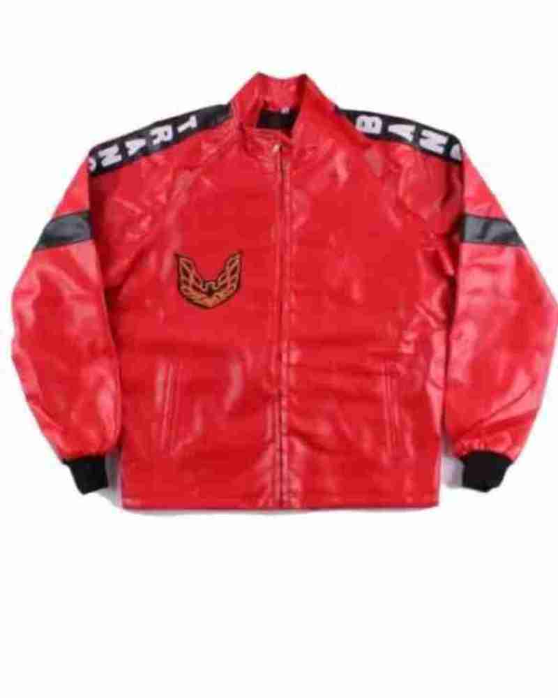 Burt Reynolds Bandit Trans Am Red Leather Zippered Jacket