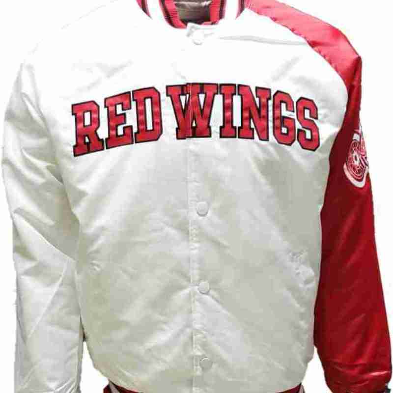 Detroit Red Wings Vintage Satin Red Jacket