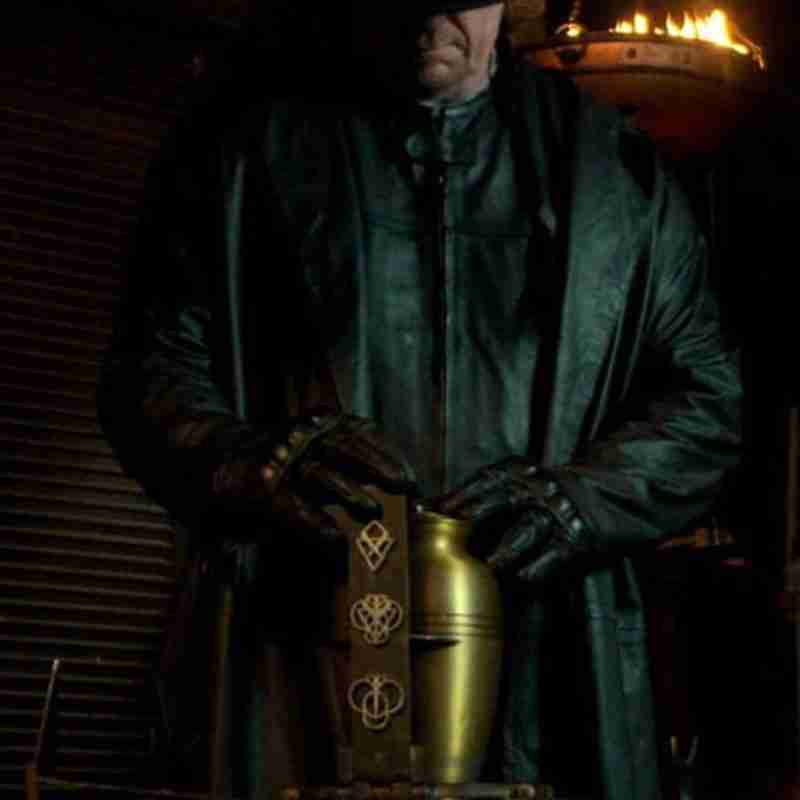 Mark Calaway Escape The Undertaker Long Black Leather Coat