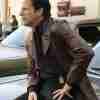 The Offer Moran Brown Leather Blazer