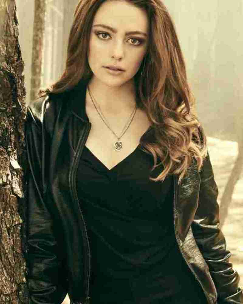 Legacies Danielle Rose Russell Leather Black Jacket