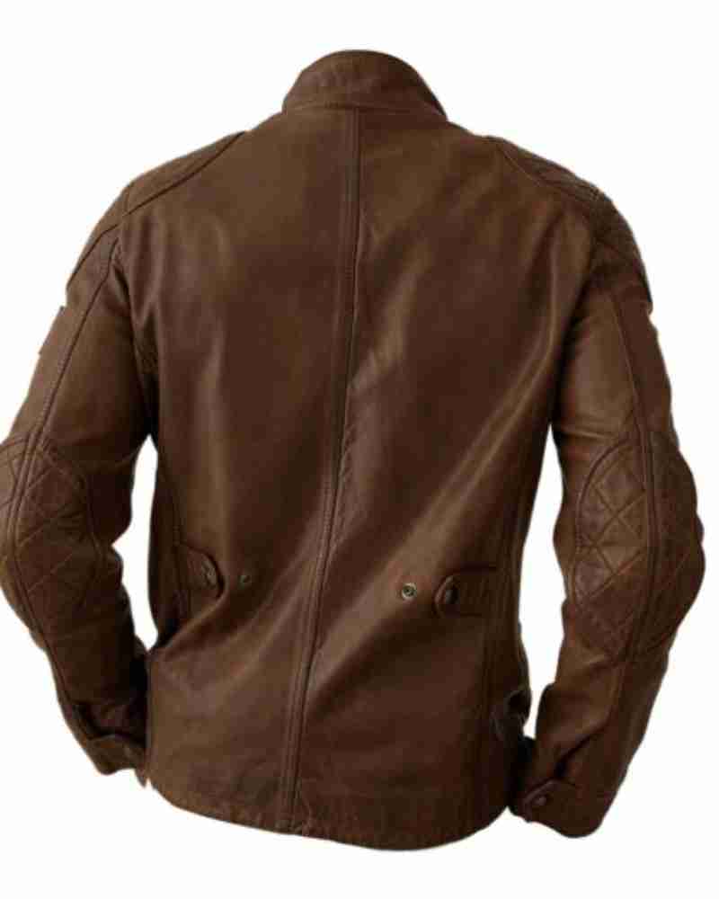 Men’s Brown Leather Field Jacket