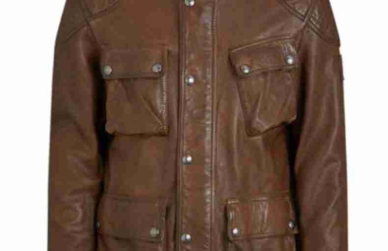 Men’s Brown Leather Field Jacket