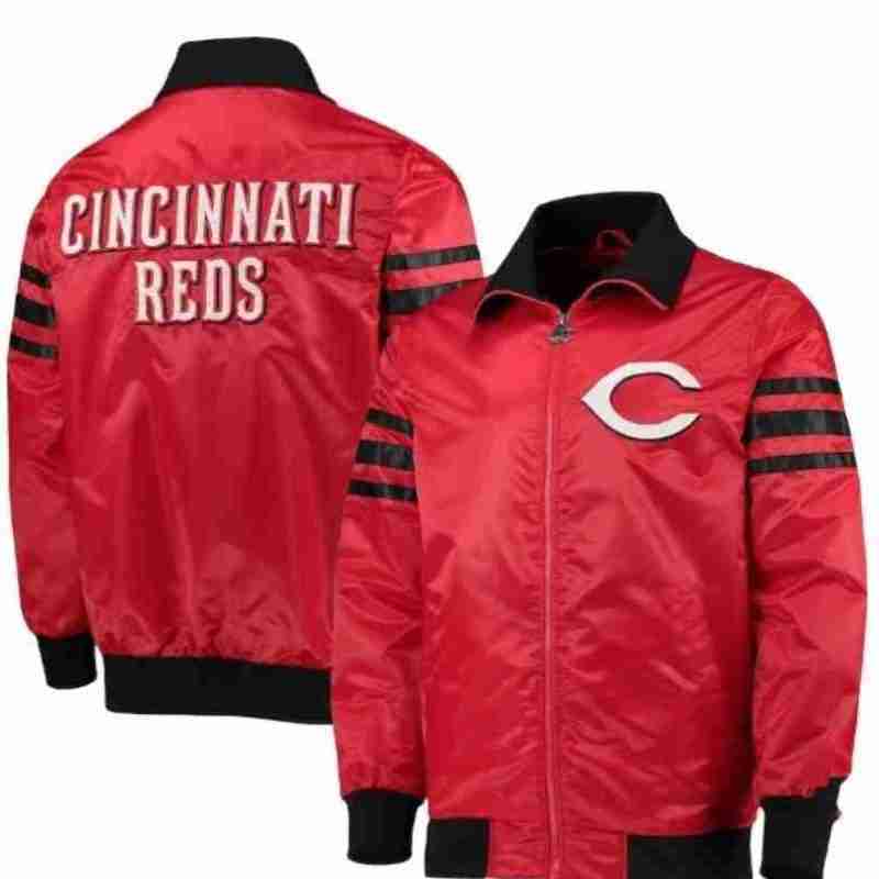 Men’s Cincinnati Reds Starter Red Varsity Jacket