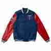 Minnesota Twins Letterman Red and Blue Wool/Leather Jacket
