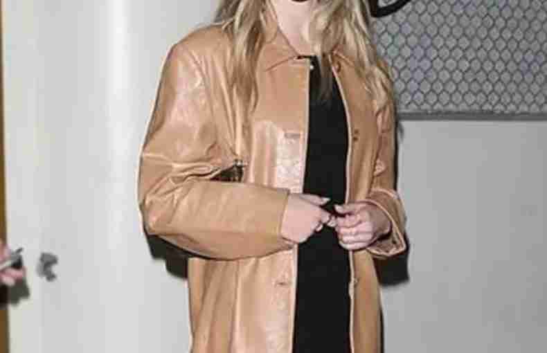 Music Gamble Music 2021 film Maddie Ziegler Brown Leather Over Coat