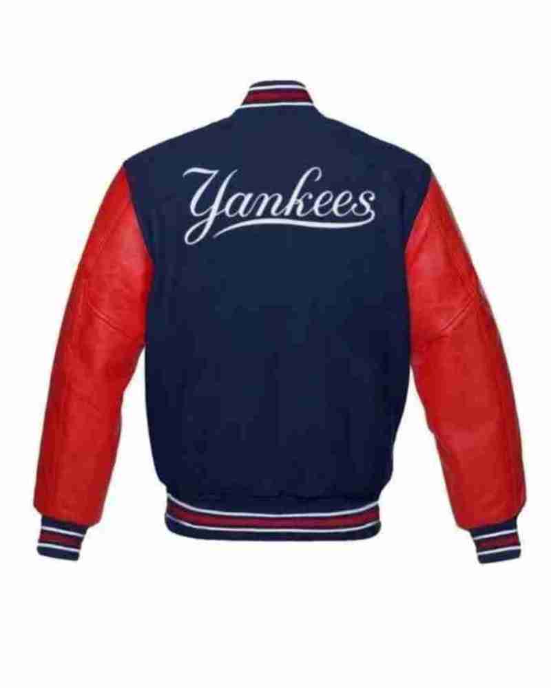 NY Yankees Red and Blue Varsity Jacket