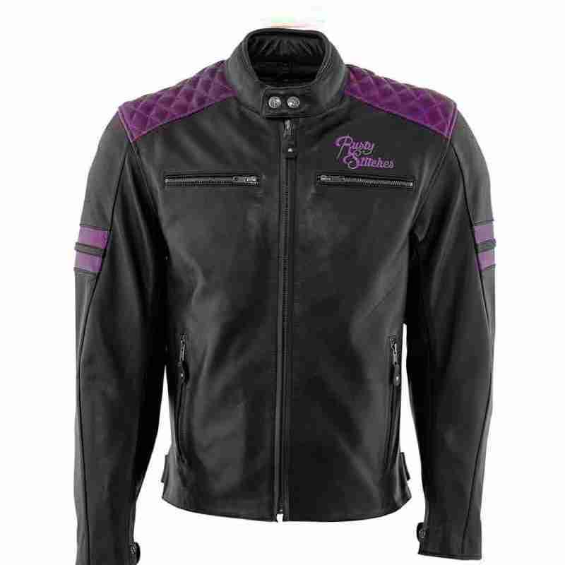 Rusty Stitches Jari Motorcycle Leather Black Jacket