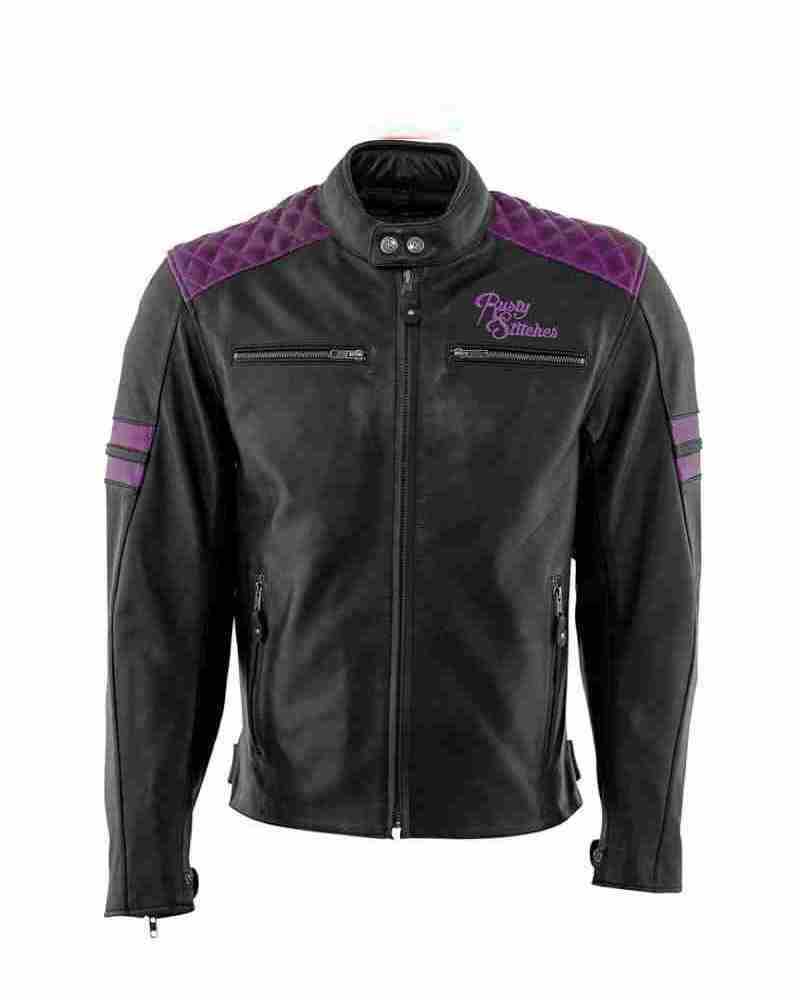 Rusty Stitches Jari Motorcycle Leather Black Jacket