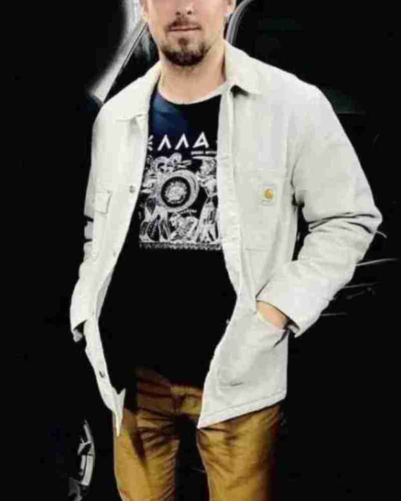 Ryan Gosling The Gray Man White Cotton Jacket