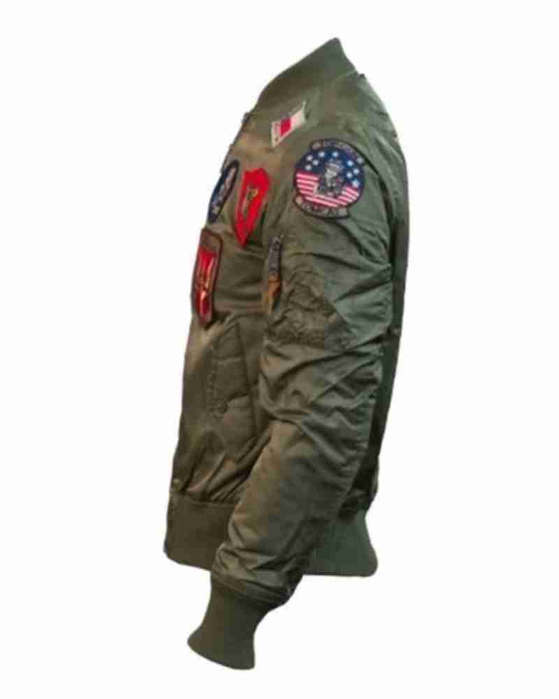 Top Gun Ma 1 Bomber Jacket With Patches