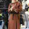 Uncoupled 2022 Marcia Gay Harden Wrap Brown Coat