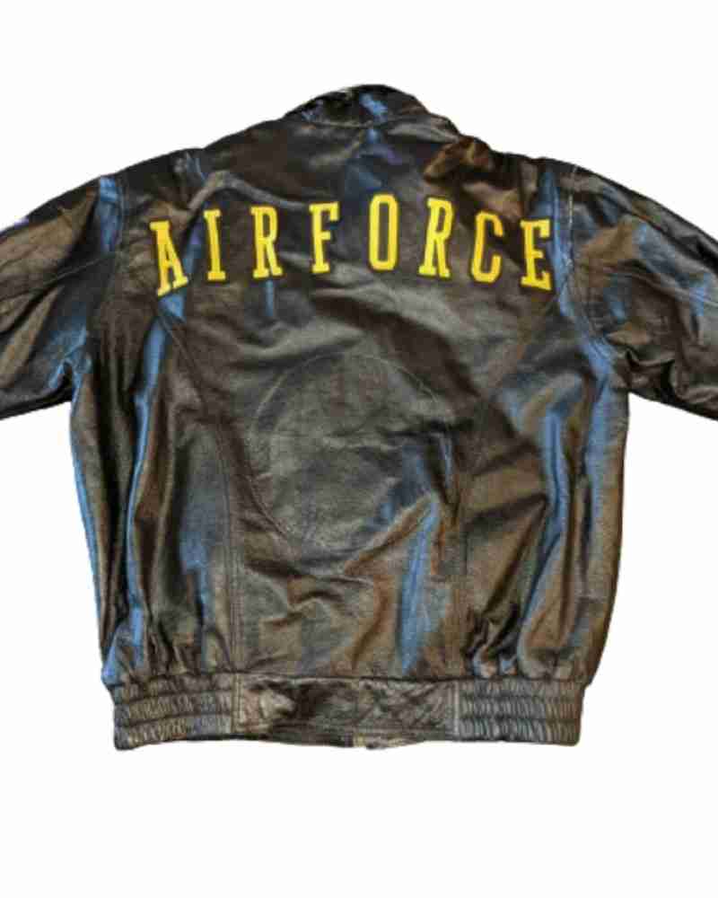 Vintage Air Force Black Leather Jacket