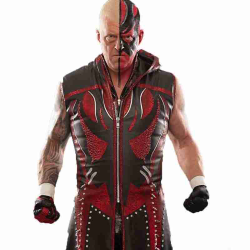 All Elite Wrestling Dustin Rhodes Black And Red Coat