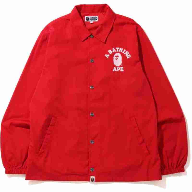Mens College Coach Red Jacket