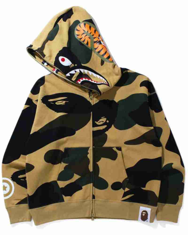 Giant 1ST Camo Shark Loose Fit Full Zip Force Hoodie