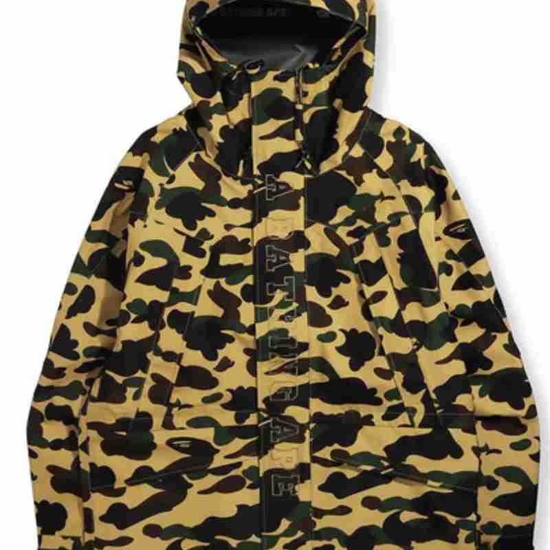 Gore-Tex 1ST Camo Snowboard Yellow Jacket For Men's and Women's