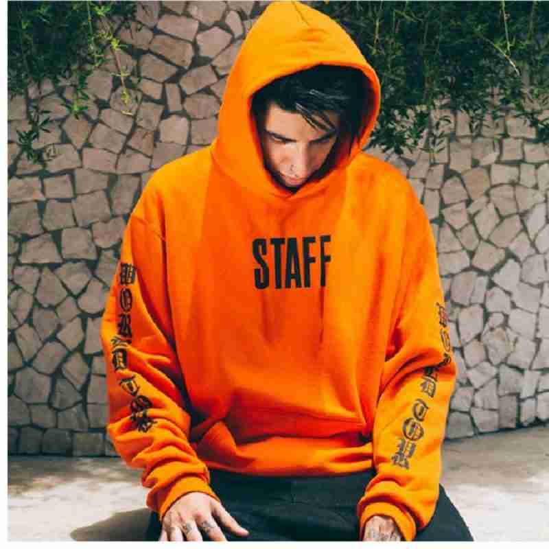 Justin Bieber STAFF Printed Hoodie