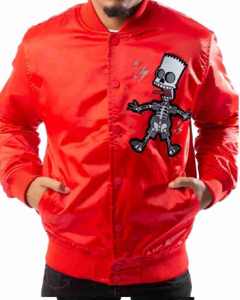 Maxima Electro Bart Bomber Red Jacket