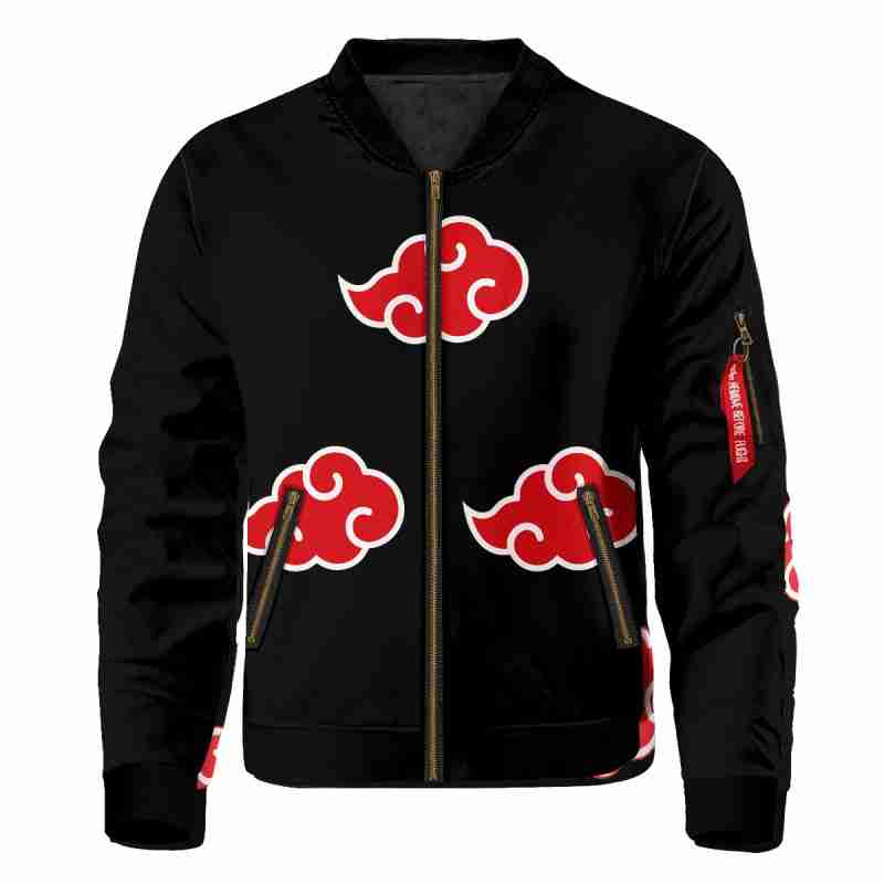 Naruto Akatsuki Black & Red Bomber Jacket