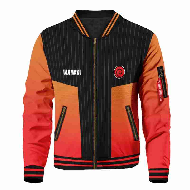 Naruto Personalized Uzumaki Clan Bomber Jacket